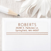 シックモダン差出人住所ラベル ラベル (インサイチュ)