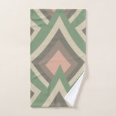 シックモダン幾何パステルカラー バスタオルセット (ハンドタオル)