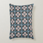 シックモダン幾何学的フローラモノグラムパターン アクセントクッション (正面(垂直))