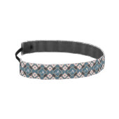 シックモダン幾何学的フローラモノグラムパターン アスレチックヘッドバンド (左)