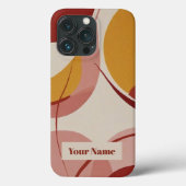 シックモダン抽象芸術サークルのカラーミンマリスト Case-Mate iPhoneケース (裏面)