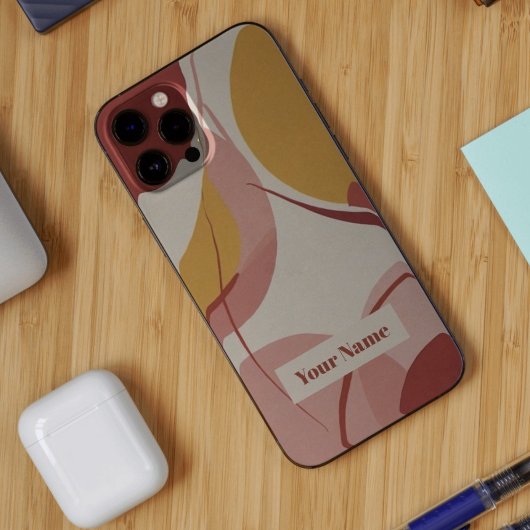 シックモダン抽象芸術サークルのカラーミンマリスト Case-Mate iPhoneケース