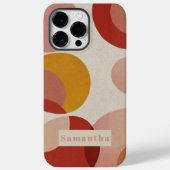 シックモダン抽象芸術サークルモノグラメ Case-Mate iPhoneケース (裏面)