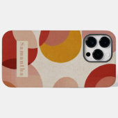 シックモダン抽象芸術サークルモノグラメ Case-Mate iPhoneケース (裏面 (横))