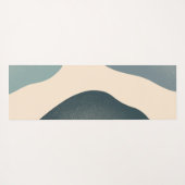 シックモダン抽象芸術ブルートーンヨガマット ヨガマット (裏面(横))