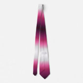シックモダン抽象芸術マゼンタブルガンディグラデーションマルーン ネクタイ (裏面)