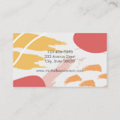 シックモダン抽象芸術 名刺 (裏面)