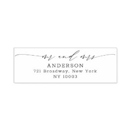 シックモダン書台本差出人住所 セルフインキングスタンプ