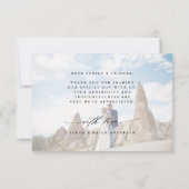 シックモダン書道3写真結婚s サンキューカード (裏面)