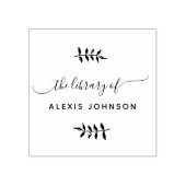 シックモダン植物図書室 ラバースタンプ (インプリント)