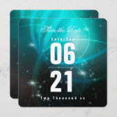 シックモダン深いシーアクア《写真》ぼけ味とタイポグラフィ (正面/裏面)