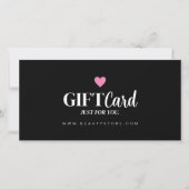 シックモダン白黒ギフト券 (正面)