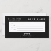 シックモダン白黒ギフト券 (裏面)