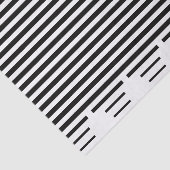 シックモダン白黒ストライプパターンギフトラップ 薄葉紙 (詳細)