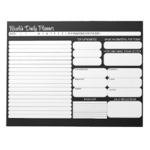 シックモダン白黒デイリープランナーTo-Doリスト
