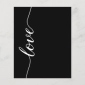 シックモダン白黒バジェット結婚ズ (裏面)