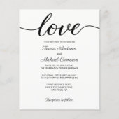 シックモダン白黒バジェット結婚ズ (正面)