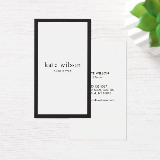 シックモダン白黒プロフェッショナル (デスク)