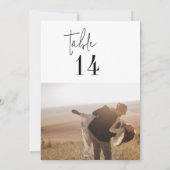 シックモダン白黒5x7"フォトテーブル番号 (裏面)