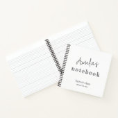 シックモダン素朴ミニマリストハンドレタースクエア ノートブック (内部)