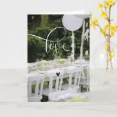 シックモダン結婚の「Ever After」折り畳みカード カード (黄色い花)