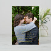 シックモダン結婚ズ 箔招待状 (立ち正面)