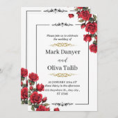 シックモダン結婚式招待状 招待状 (正面/裏面)