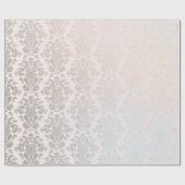 シックモダン美しいシルバーナイトレーダマスクパターン ラッピングペーパー (フラット)