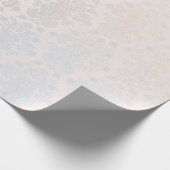 シックモダン美しいシルバーナイトレーダマスクパターン ラッピングペーパー (角)