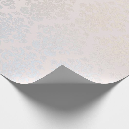 シックモダン美しいシルバーナイトレーダマスクパターン ラッピングペーパー (角)