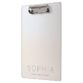 シックモダン美しいミニマリスト発光シルバー クリップボード (左)