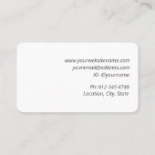 シックモダン美容師名刺lタン 名刺 (裏面)