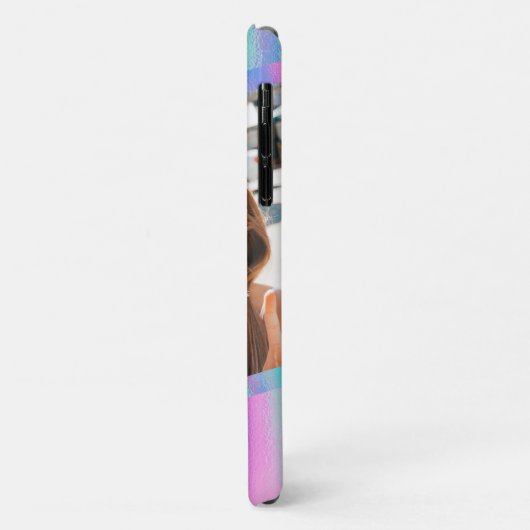 シックモダン虹色ガーリー写真パーソナライズされた Case-Mate iPhoneケース (裏面/左)