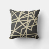 シックモダン装飾用クッションはっきりした抽象芸術パターン クッション (裏面)