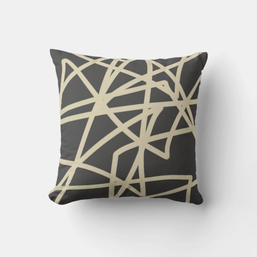 シックモダン装飾用クッションはっきりした抽象芸術パターン クッション (正面)