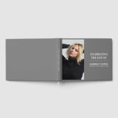 シックモダン記念写真 | Keepsake ゲストブック (全面)