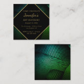 シックモダン誕生日 エンクロージャーカード (正面/裏面)