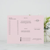 シックモダン赤面ピンクサロン価格サービスメニュー (スタンド正面)