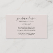 シックモダン赤面金ゴールドグリッター名刺 名刺 (裏面)