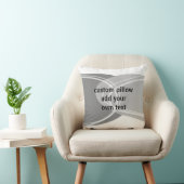 シックモダン追加文字抽象芸術グレーと白 クッション (椅子)