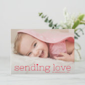 シックモダン送信ラブバレンタインデーの写真 シーズンカード (スタンド正面)