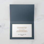 シックモダン金ゴールドアーチ付き/不透明バンド2 – 写真 シーズンカード (内部)