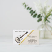 シックモダン音楽レッスン 名刺 (スタンド正面)