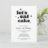 シックモダン18番目の誕生日招待状ミニマル 招待状 (スタンド正面)