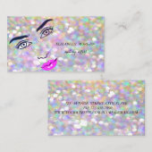 シックモダン《写真》ぼけ味ガール顔、メイクアップアーティスト 名刺 (正面/裏面)