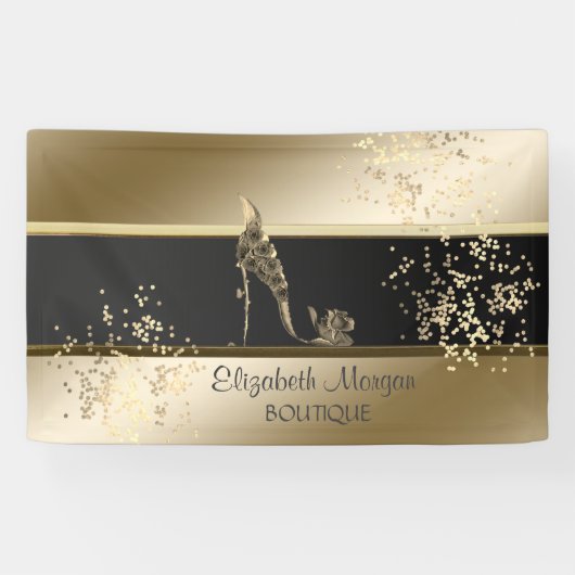 シックモダン，発光，フローラハイヒール 横断幕 (横)