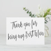 シックモダン「私の花婿介添人になってくれてありがとう」 サンキューカード (スタンド正面)