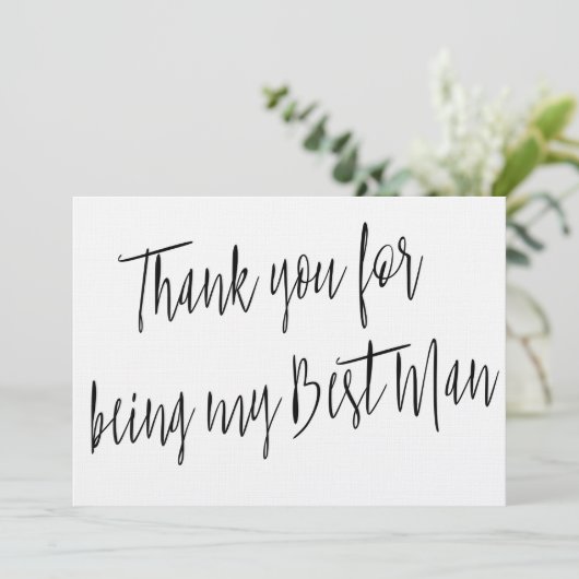 シックモダン「私の花婿介添人になってくれてありがとう」 サンキューカード (スタンド正面)