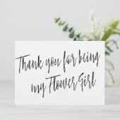 シックモダン「花の女の子になってくれてありがとう」 サンキューカード (スタンド正面)