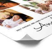 シックモダンBFF最高のフ友の写真エレガントコラージュ ポスター (角)